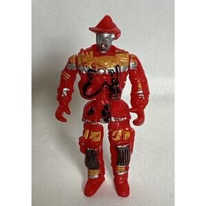 Vintage Firefighter Action Figure 3” Tall Excellent Condition